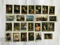 USSR Package Art 25 pieces Stamps