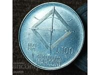 Italy 100 lira 1974 - Marconi
