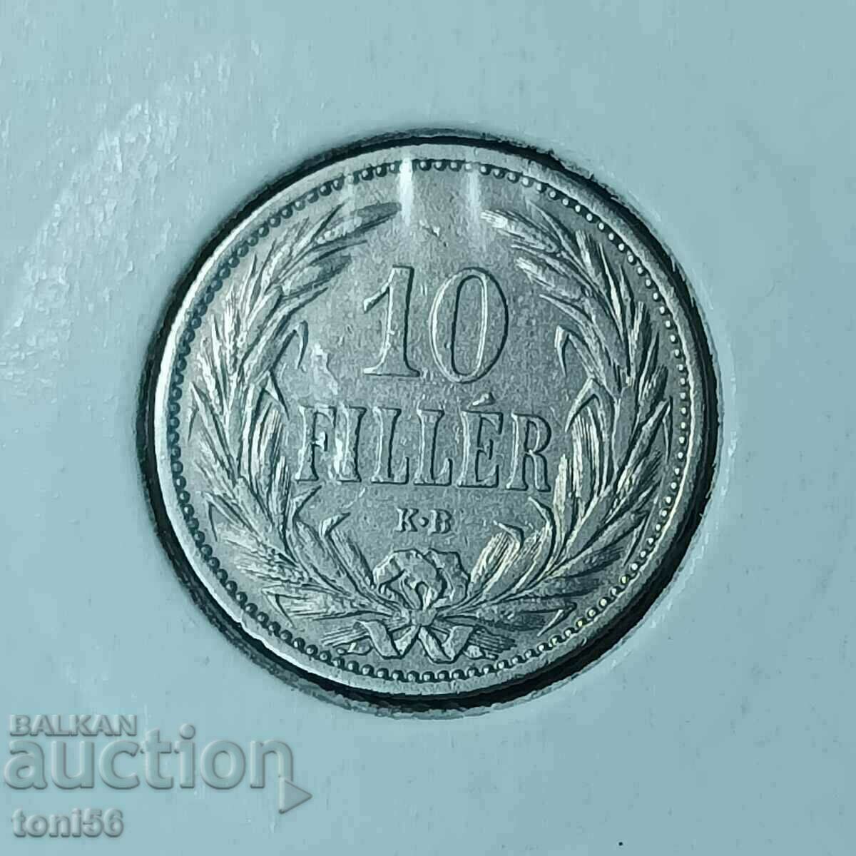 Hungary 10 Fillers 1909 with price 1.50 BGN | € 0.77 Hungary 10 Fillers 1909 with price 1.50 BGN | € 0.77