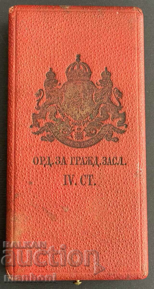 5381 Principality of Bulgaria box Order of Civil Merit IV