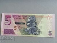 Banknote - Zimbabwe - 5 Dollars UNC | 2019