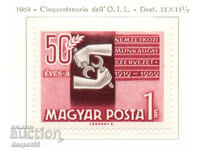 1969. Hungary. 50 years of the International Labor Organization.