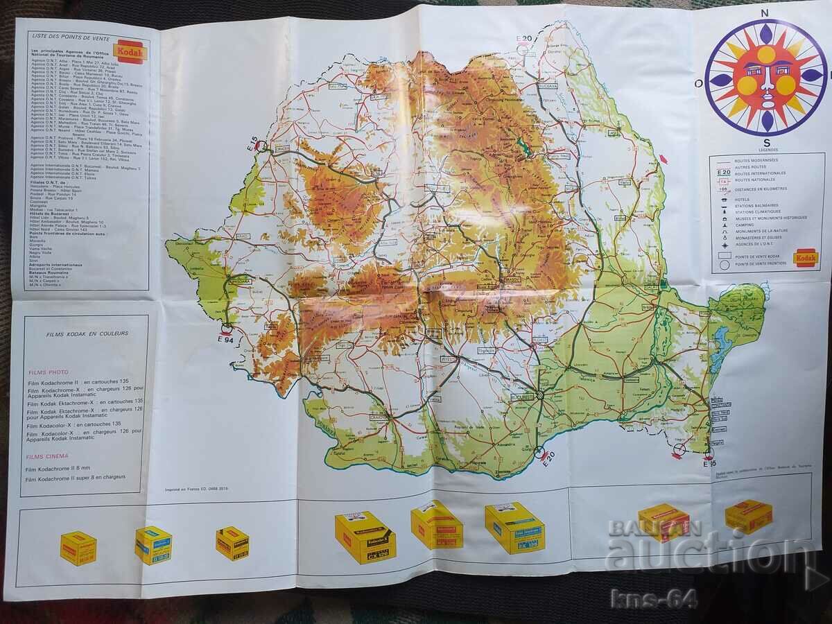 Delivery of Romania Map Kodak