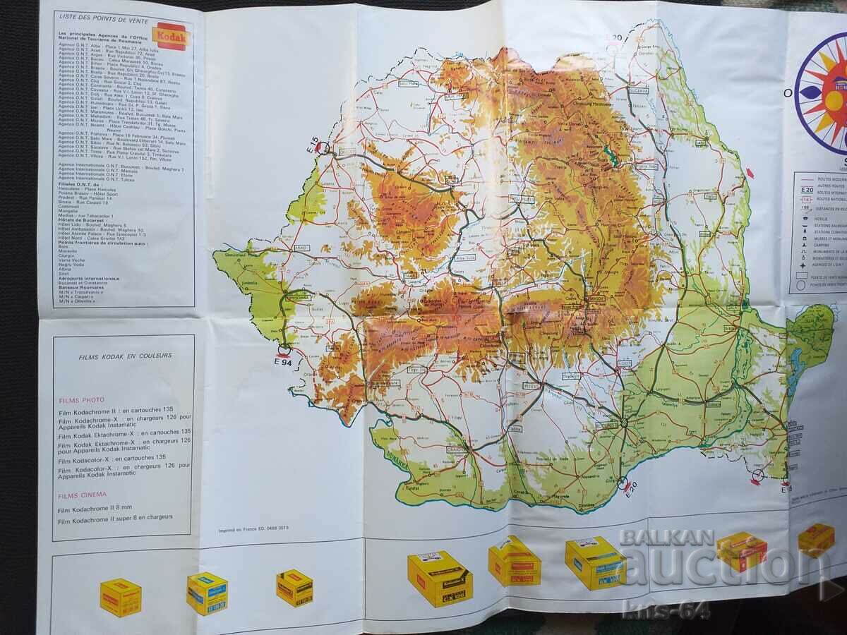 Romania Map Kodak - 5