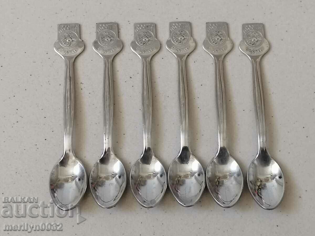 Set of 6 spoons for sweet ice cream 800 years Tarnovo with price 44.00 BGN | € 22.50 Set of 6 spoons for sweet ice cream 800 years Tarnovo with price 44.00 BGN | € 22.50
