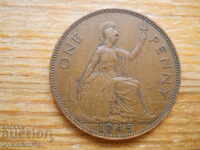 1 penny 1945 - Marea Britanie (regele George al VI-lea)