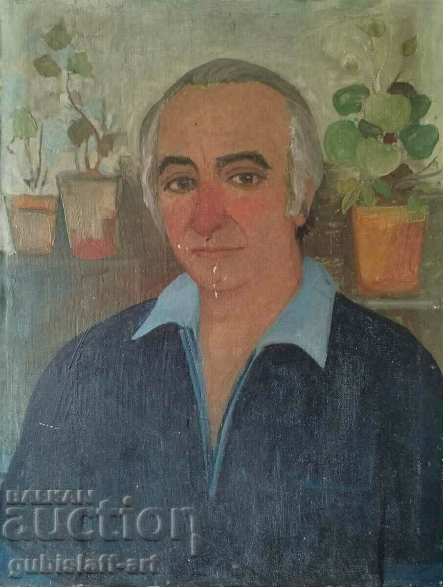 Картина, портрет, бълг. автор, 1970-те год., БЗЦ