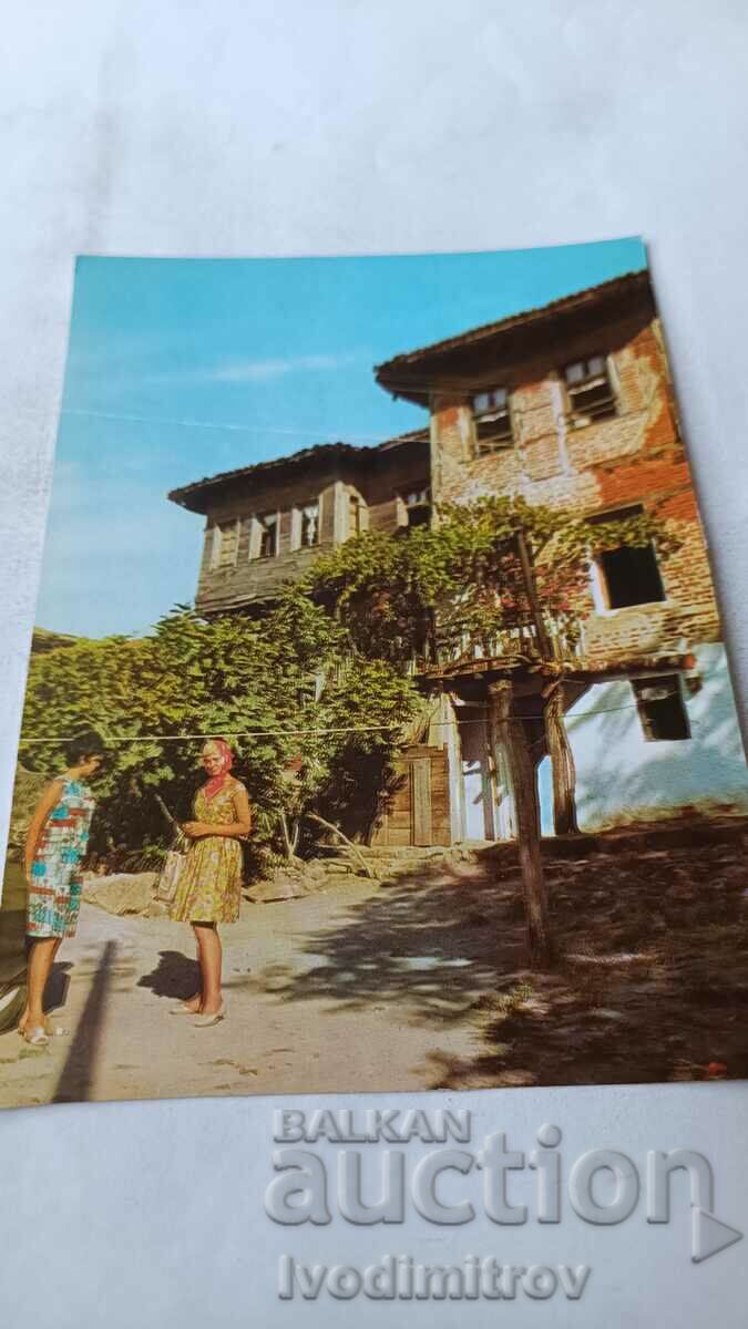 Пощенска картичка Созопол Стари рибарски къщи