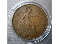 United Kingdom 1 penny 1931