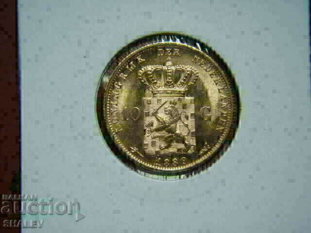 Licitație 10 Gulden 1889 Țările de Jos - AU/Unc (aur)