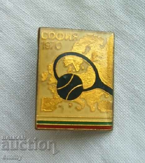 Badge European Tennis Championship - Sofia 1970