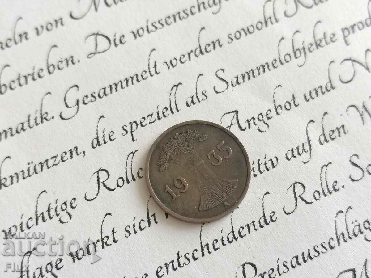 Reich Coin - Germany - 1 Pfennig | 1935; Series A with price 3.50 BGN | € 1.79 Reich Coin - Germany - 1 Pfennig | 1935; Series A with price 3.50 BGN | € 1.79