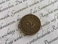 Райх монета - Германия - 2 пфенига | 1911г.; серия A
