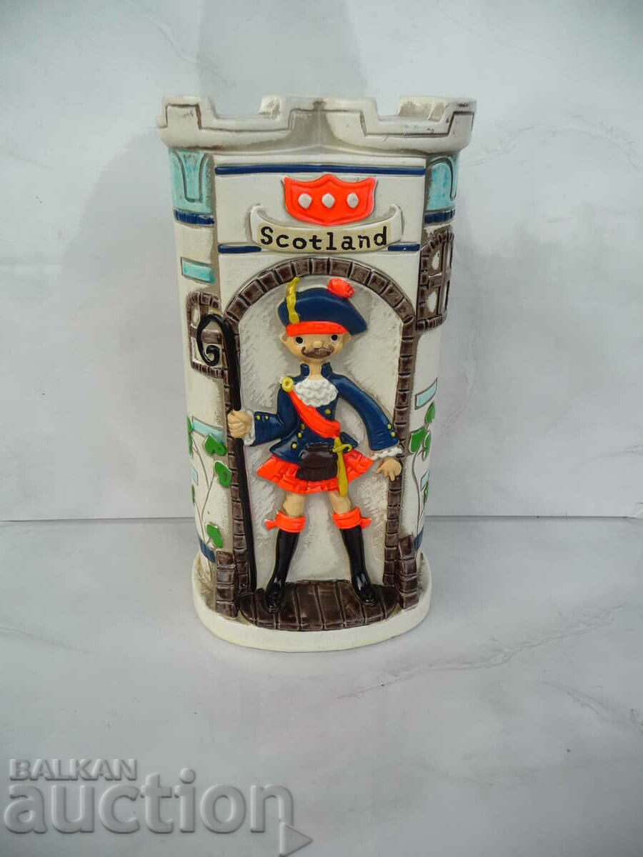 Scotland Ceramic Piggy Bank Scottish Fighter Skirt Όμορφη Δεκ
