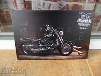 Bike chick erotica metal sign garage Harley motorcycle