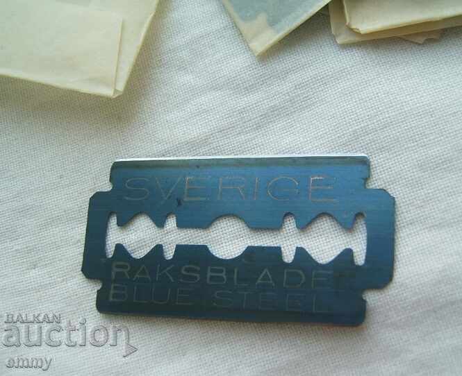 Lame de ras din Suedia - 10 bucati, noi, in cutie - 5
