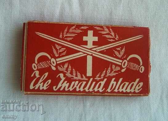 Cutite de ras The Invalid blade - 3 bucati, noi, in cutie cu preț 5.00 BGN | € 2.56 Cutite de ras The Invalid blade - 3 bucati, noi, in cutie cu preț 5.00 BGN | € 2.56