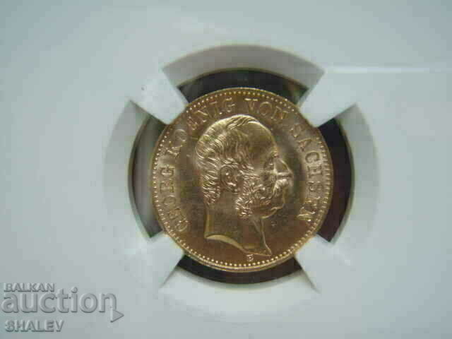 Delivery of 10 Mark 1904 Saxony (Germany) Saxony - NGC MS64 (Gold)