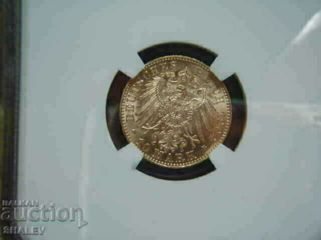10 Mark 1904 Saxony (Germany) Saxony - NGC MS64 (Gold) - 6