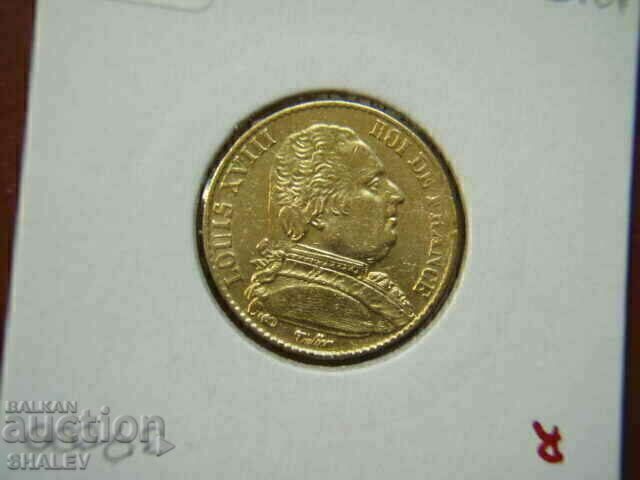 20 Francs 1815 Q France - AU (Gold) - 6 20 Francs 1815 Q France - AU (Gold) - 6