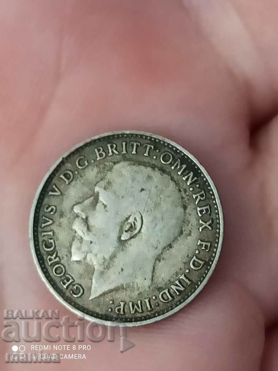 3 pence 1921 silver Great Britain with price 25.00 BGN | € 12.78 3 pence 1921 silver Great Britain with price 25.00 BGN | € 12.78