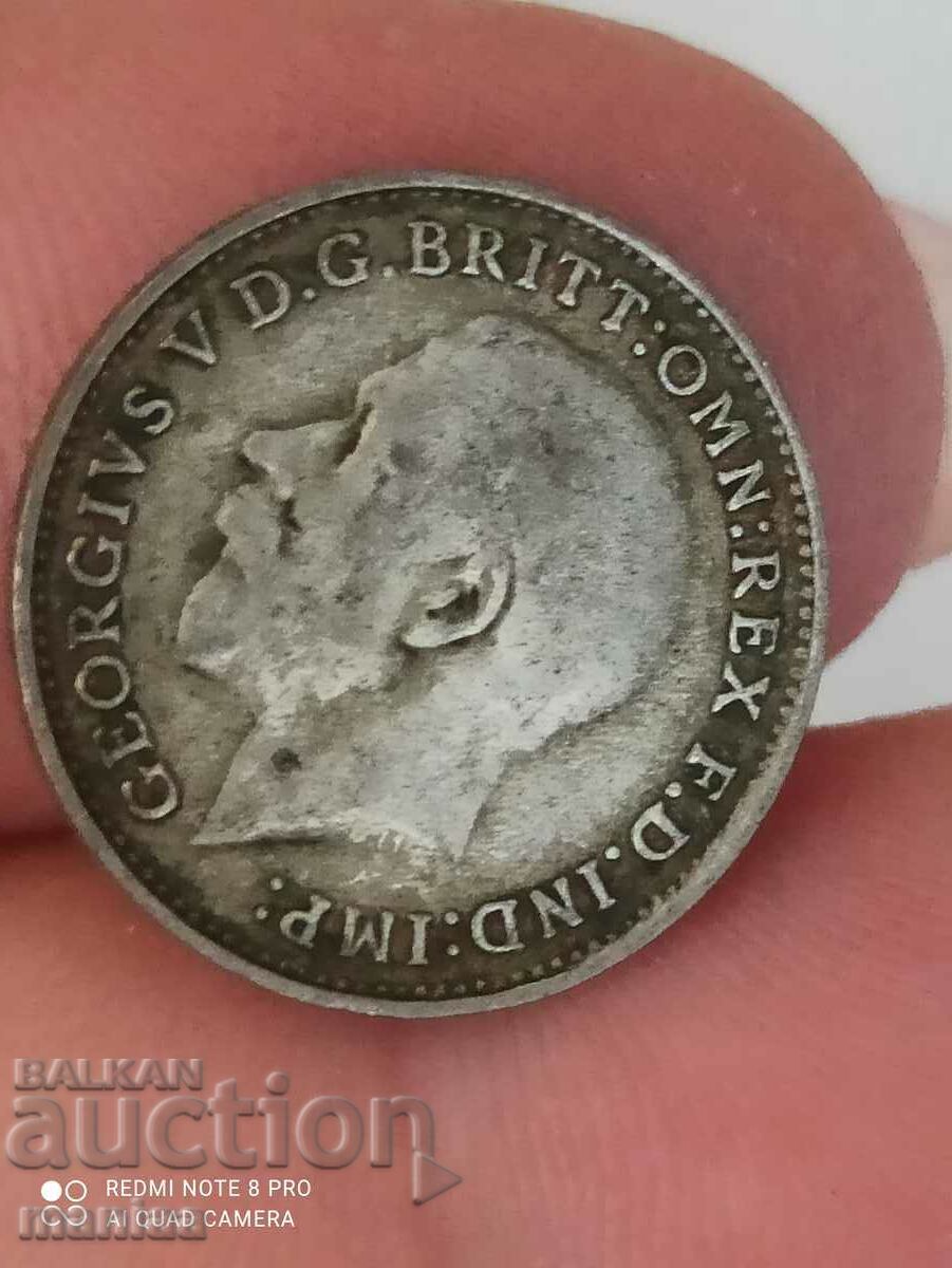 3 pence 1921 silver Great Britain with price 16.00 BGN | € 8.18 3 pence 1921 silver Great Britain with price 16.00 BGN | € 8.18