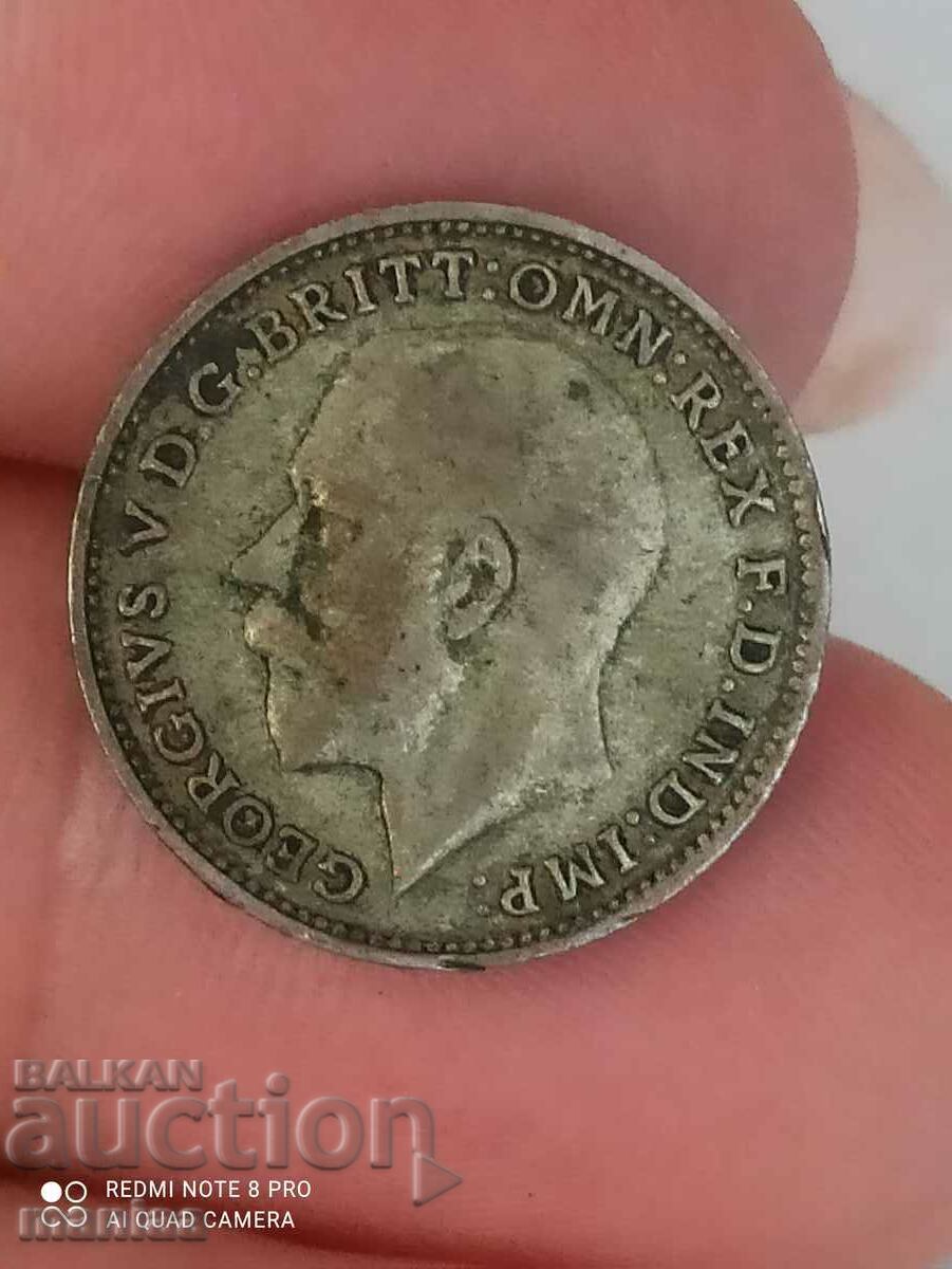 3 pence 1921 silver Great Britain with price 16.00 BGN | € 8.18 3 pence 1921 silver Great Britain with price 16.00 BGN | € 8.18