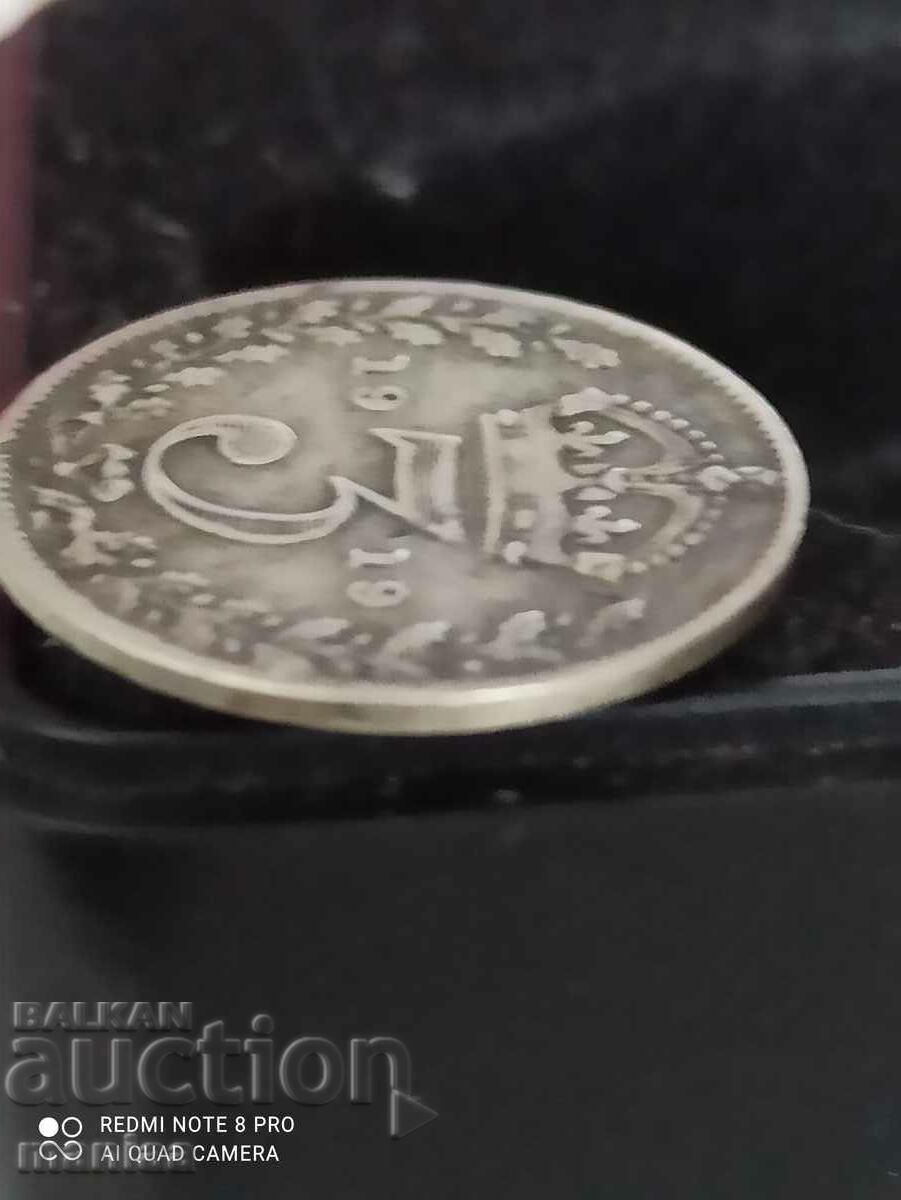 Auction  3 pence 1919 silver Great Britain