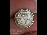 3 pence argint 1919 Marea Britanie