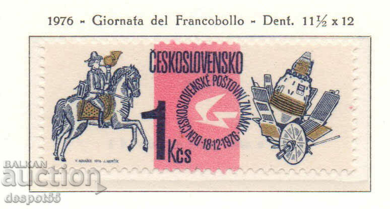 1976. Τσεχοσλοβακία. Ημέρα γραμματοσήμων.