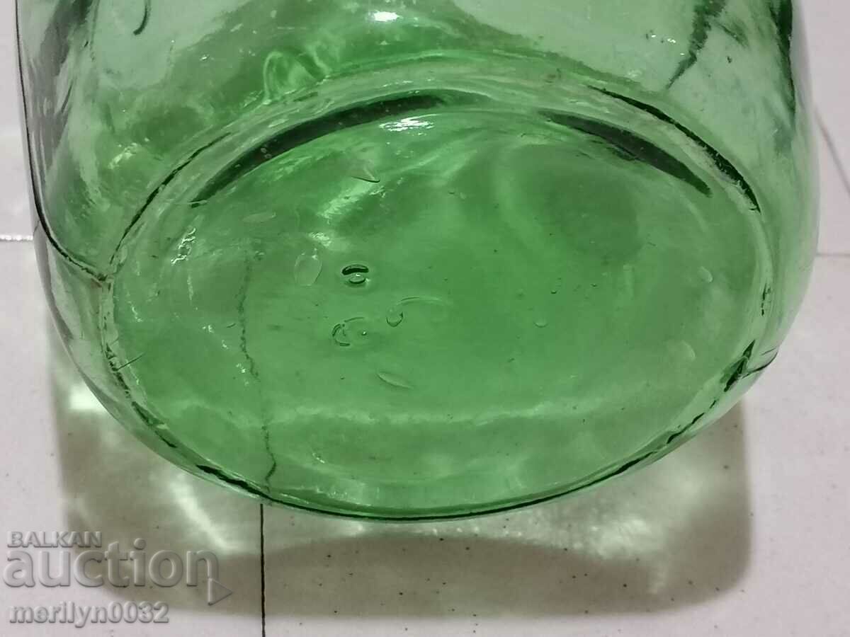 sticlă carafă veche de coniac bun și karashtisano de vin - 5