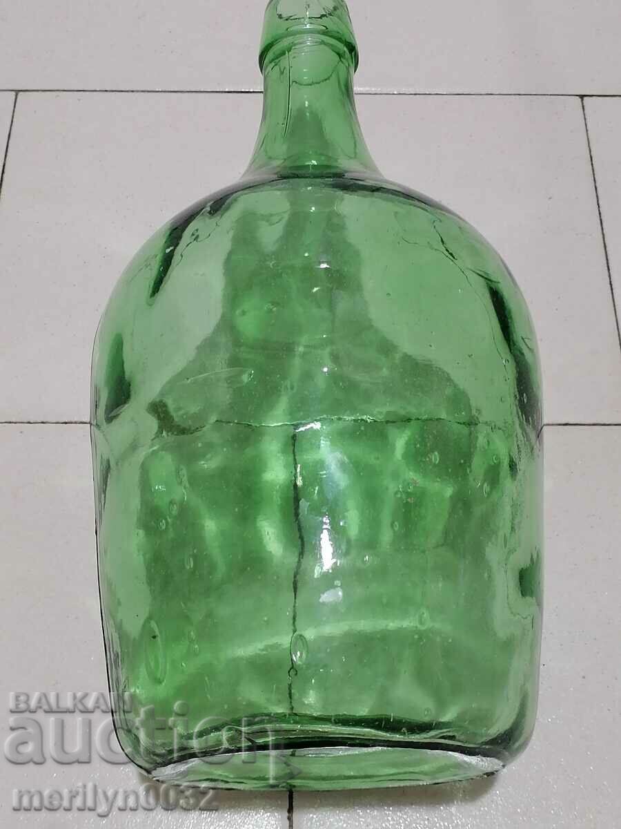 sticlă carafă veche de coniac bun și karashtisano de vin - 7