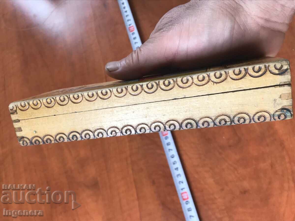 PEN CASE BOX ANTIQUE FROM SOCA PIONEERS PYROGRAPH - 5 PEN CASE BOX ANTIQUE FROM SOCA PIONEERS PYROGRAPH - 5