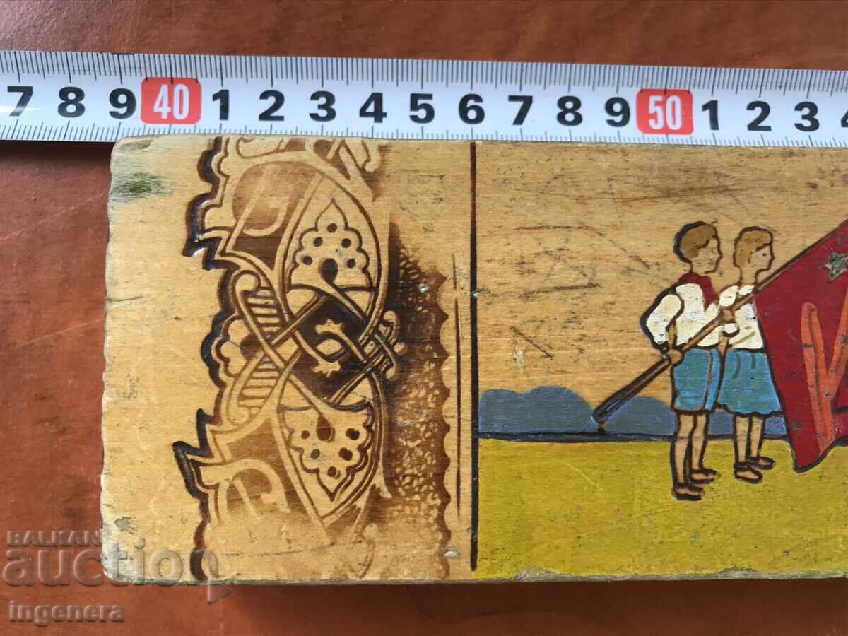 PEN CASE BOX ANTIQUE FROM SOCA PIONEERS PYROGRAPH - 7 PEN CASE BOX ANTIQUE FROM SOCA PIONEERS PYROGRAPH - 7