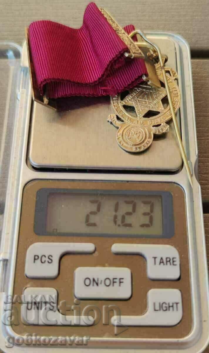 Freemasons Freemasonry Rare 0.925 Silver Masonic Medal! - 5 Freemasons Freemasonry Rare 0.925 Silver Masonic Medal! - 5