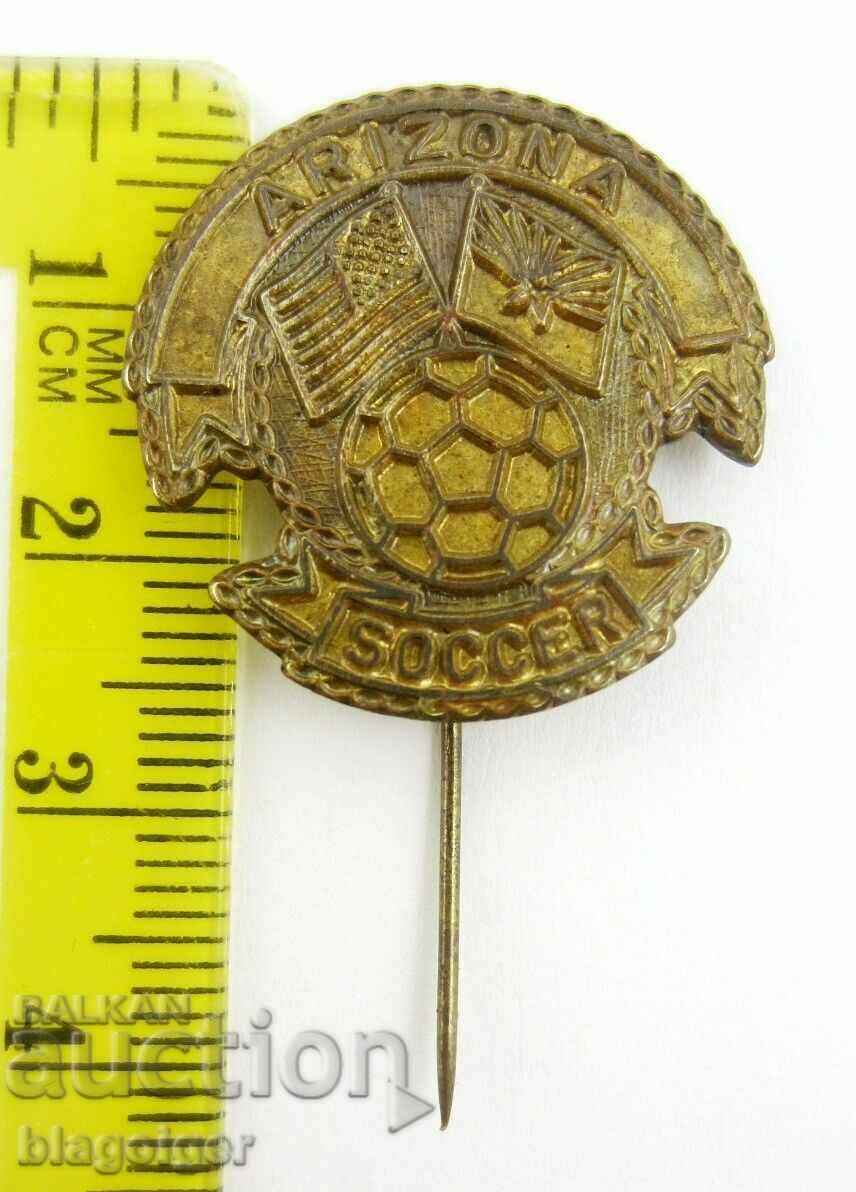 Auction Soccer-USA-Arizona-Old Badge-Bronze Auction Soccer-USA-Arizona-Old Badge-Bronze