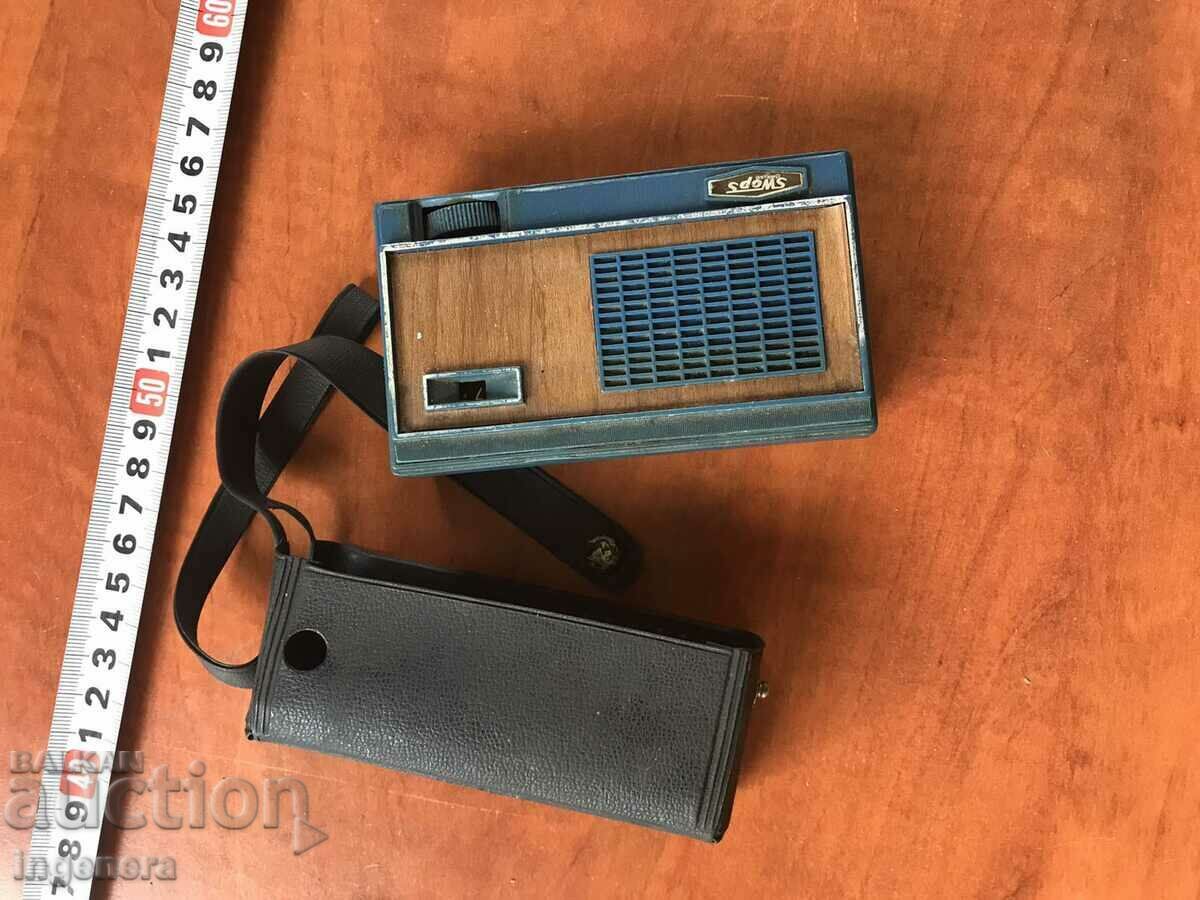 RADIO TRANSISTOR "SWOPS" RADIO FROM THE 60'S with price 32.00 BGN | € 16.36 RADIO TRANSISTOR "SWOPS" RADIO FROM THE 60'S with price 32.00 BGN | € 16.36
