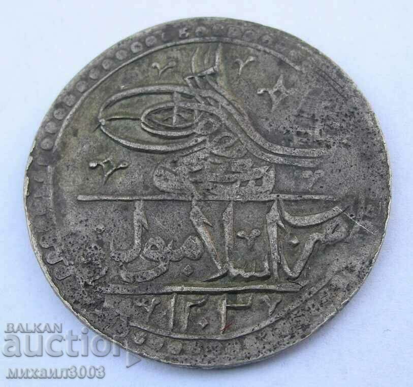 100 PARA SILVER COIN OF SULTAN SELIM III 1789-1807