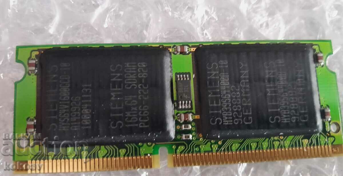 (3) Παλιό μοντέλο μνήμης RAM / RAM για φορητούς υπολογιστές με τιμή 35.00 BGN | € 17.90