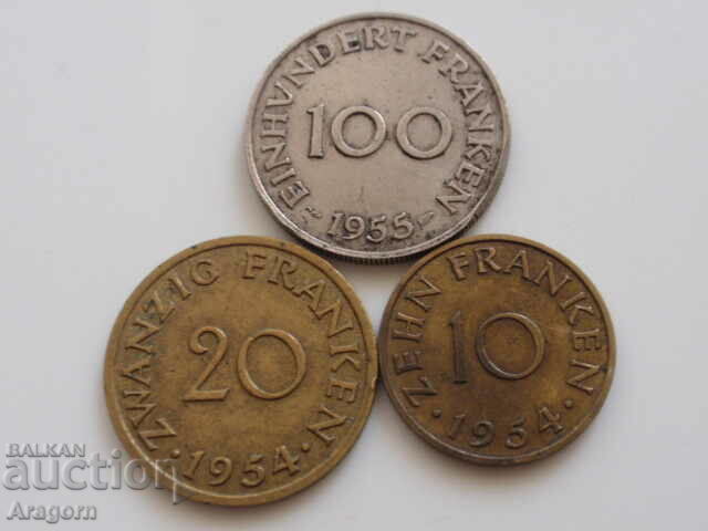 лот монети Саар / Саарланд; Saarland
