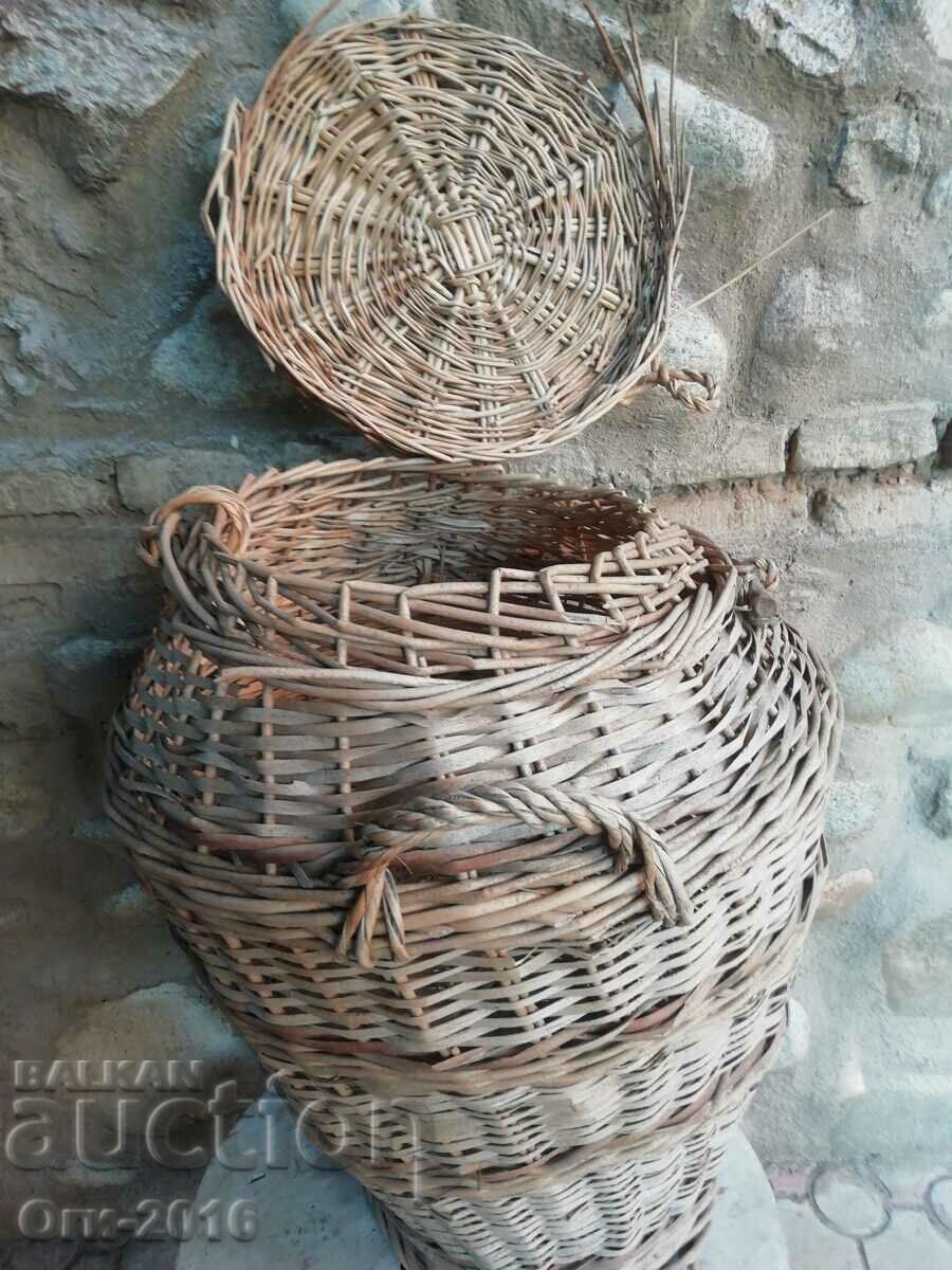 Old wicker basket with price 40.00 BGN | € 20.45