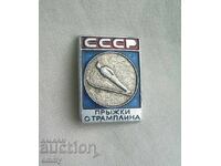 Ecuson sporturi de iarnă - sărituri cu schiurile de pe trambulină, Rusia, URSS