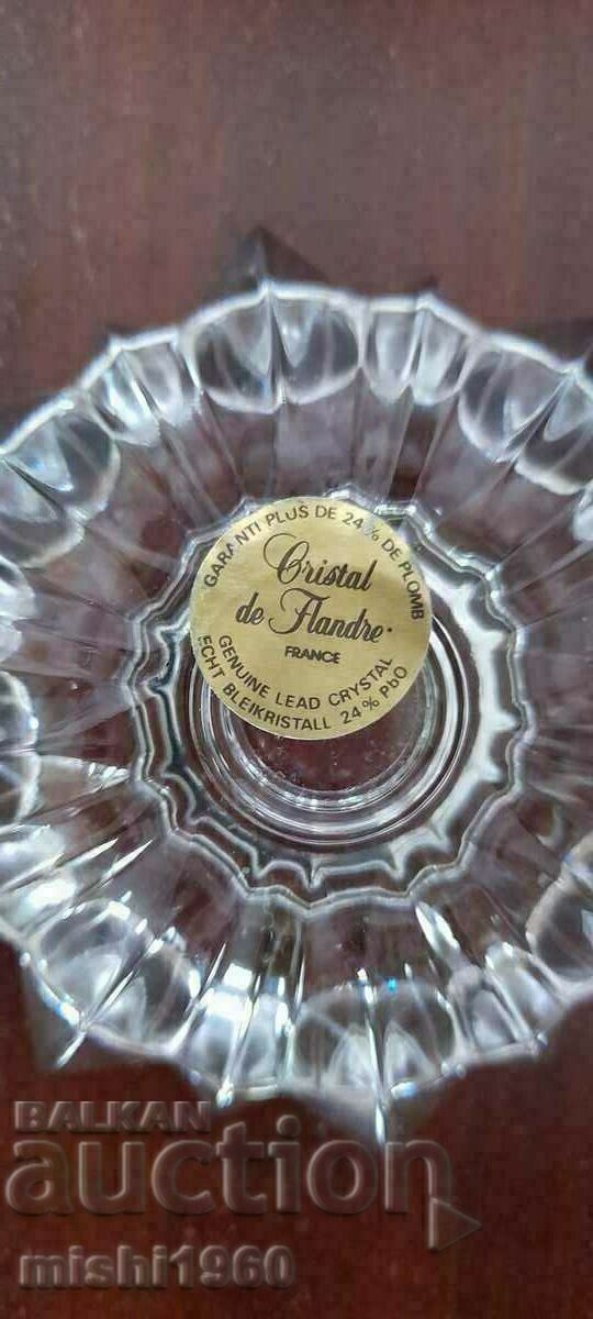 Crystal candle holder with price 3.00 BGN | € 1.53