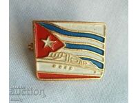 Badge Cuba - flag, banner