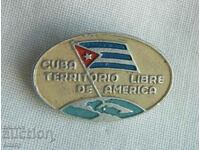Cuba Badge - "Cuba - Free Territory of America"