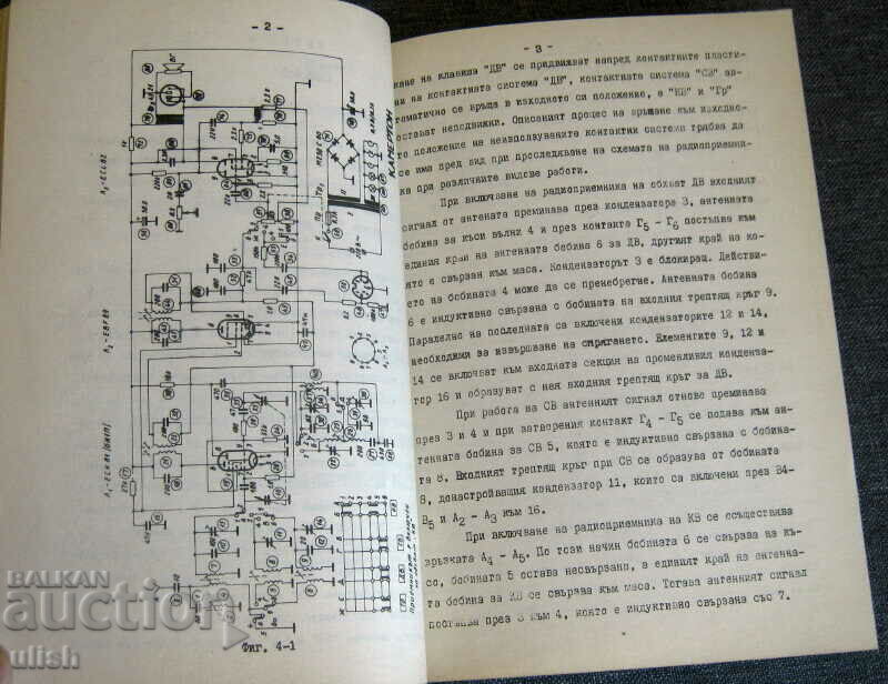 Auction  Installation and repair of radio receivers 3/4 5/6 7/8 1980