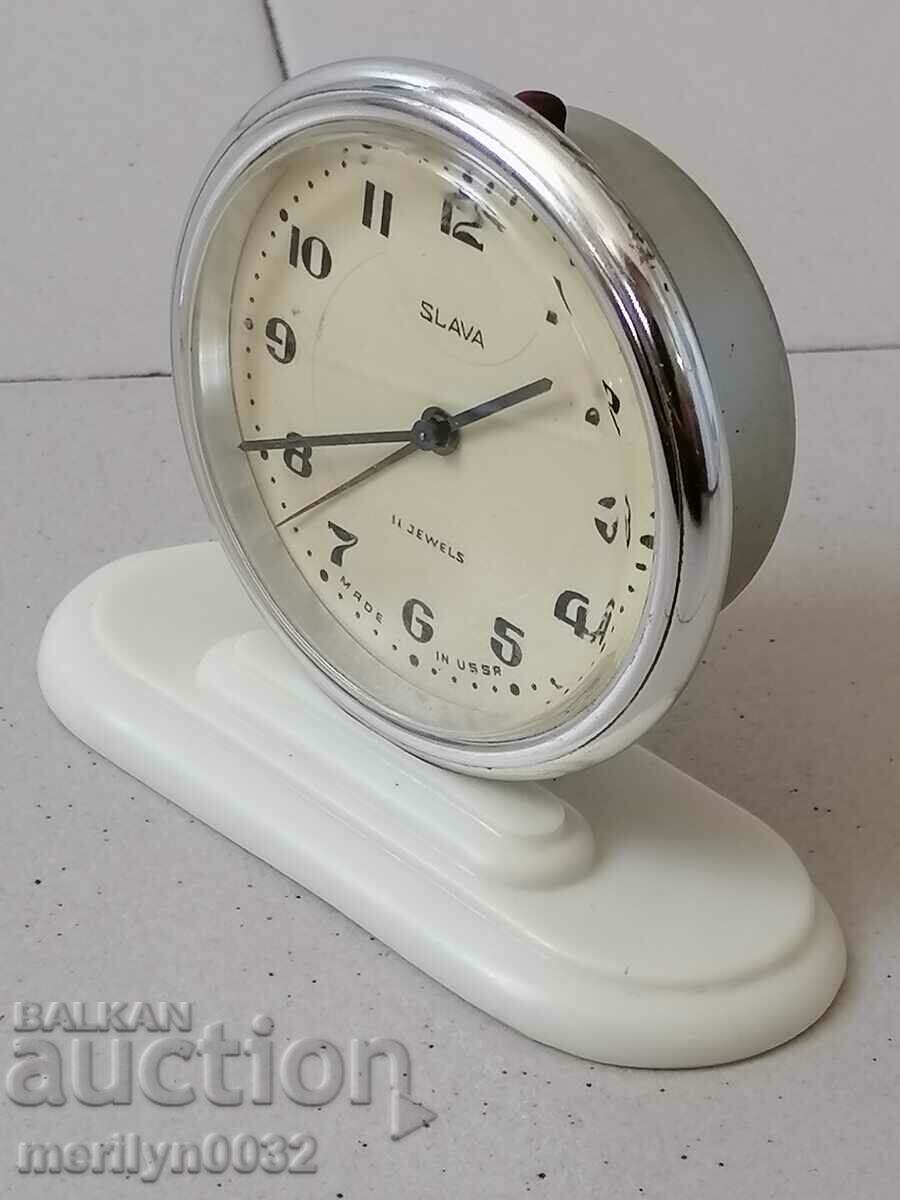 Desktop clock "GLORY", alarm clock - USSR, WORKS with price 43.00 BGN | € 21.99 Desktop clock "GLORY", alarm clock - USSR, WORKS with price 43.00 BGN | € 21.99