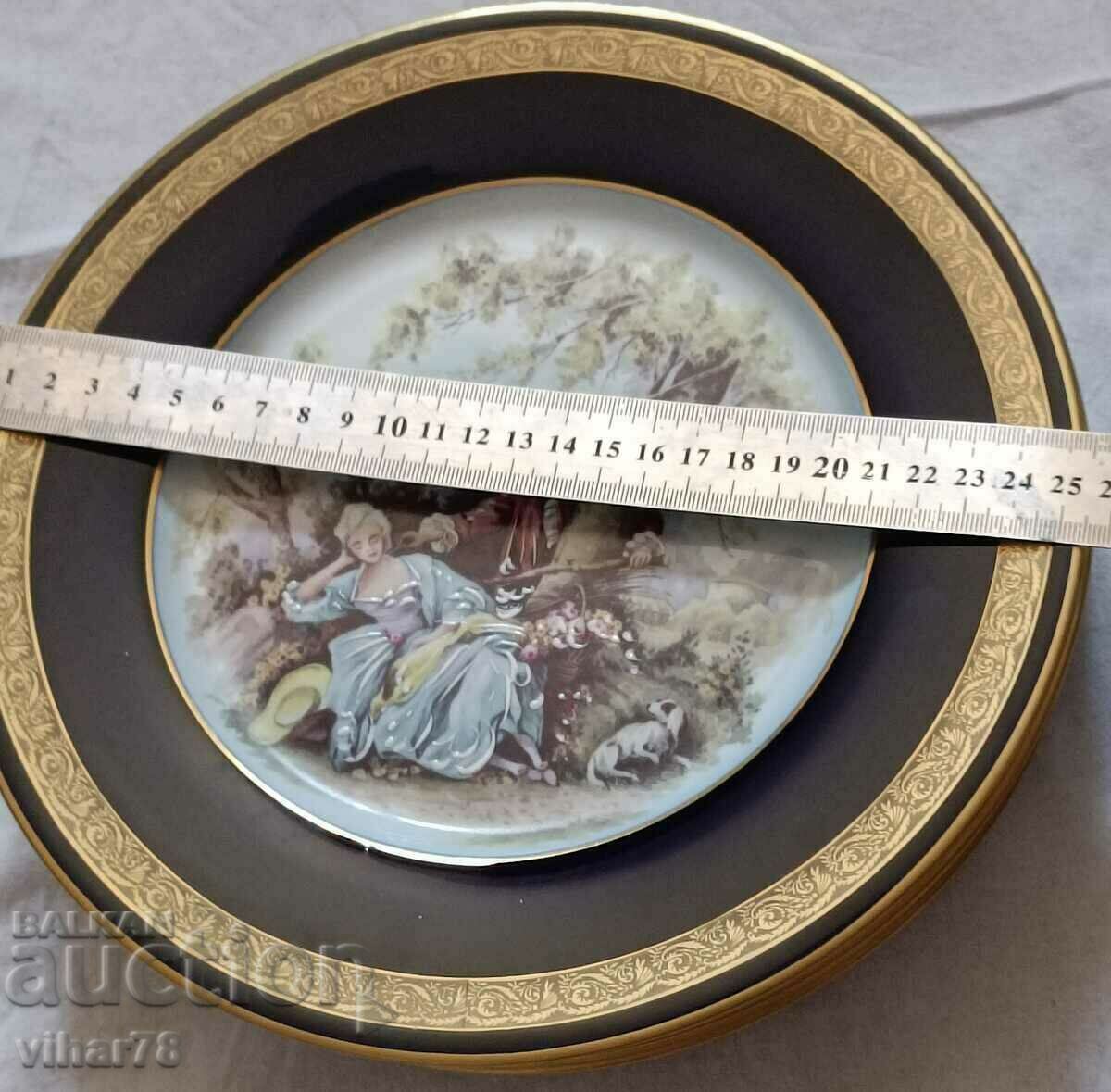 Auction Lot of 6 porcelain plates - personal delivery only Auction Lot of 6 porcelain plates - personal delivery only