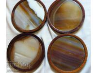 Agate coasters for hot drinks
