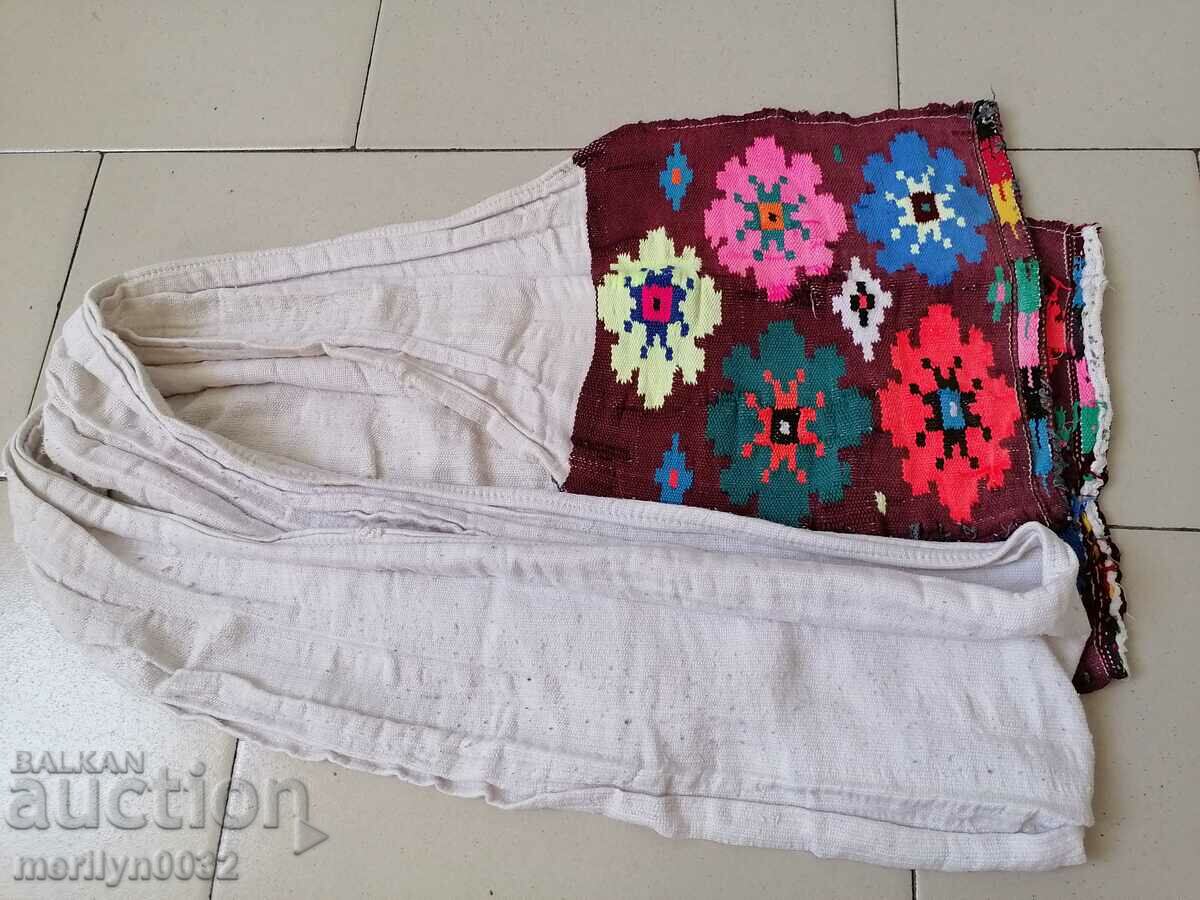 White cloth belt with Bulgarian embroidery patterned cloth - 5 White cloth belt with Bulgarian embroidery patterned cloth - 5
